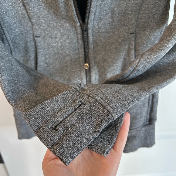Lululemon Scuba Hoodie Heathered Speckled Black Women’s Size 4 - Picture 8 of 8